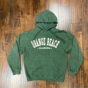Pacific & Co Collection Orange Beach AL Sweater Hoodie Green Women’s Size M.